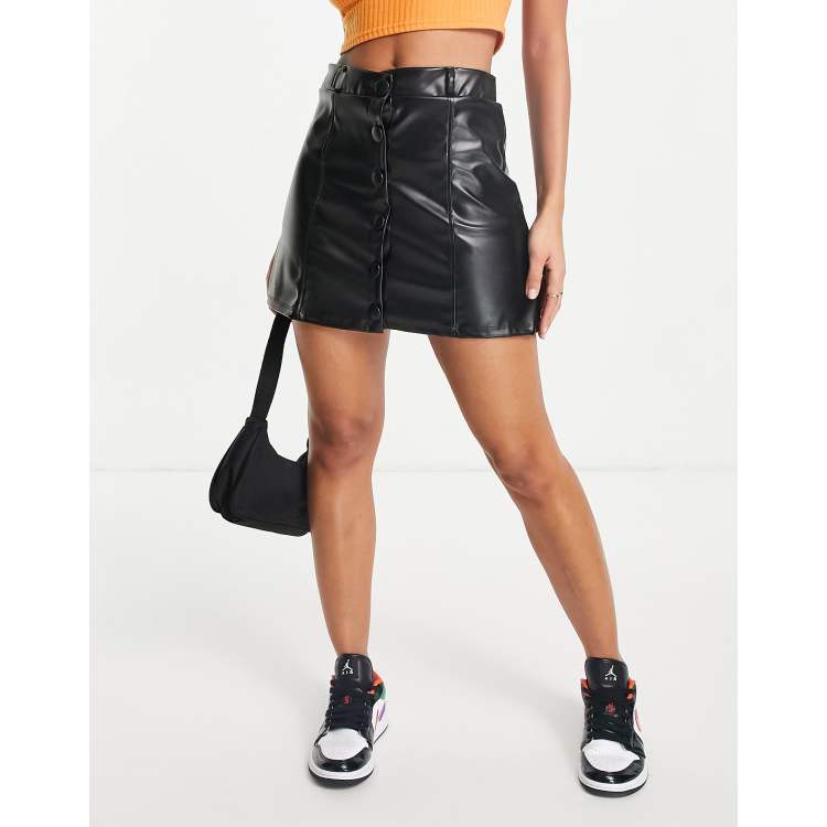 Leather Skirt General Pants vlr.eng.br