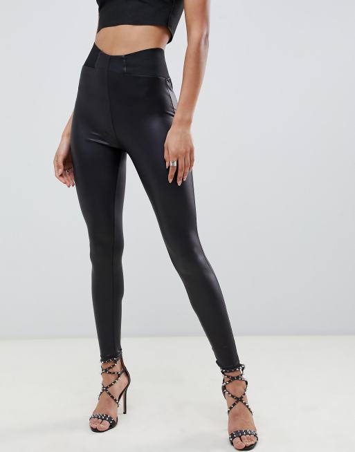 ASOS DESIGN Tall crocodile leather look legging, ASOS