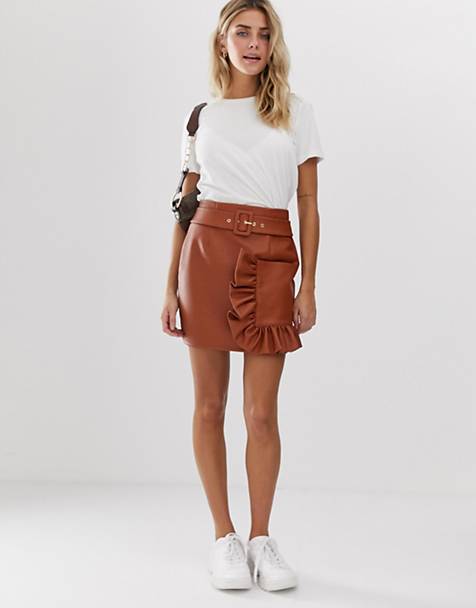 Leather Skirts | Faux Leather Pencil & Mini Skirts | ASOS