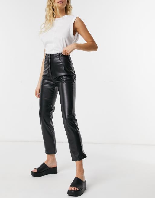 Asos pantalon 2024 cuir femme