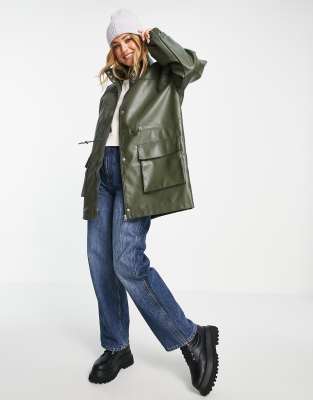 asos olive coat