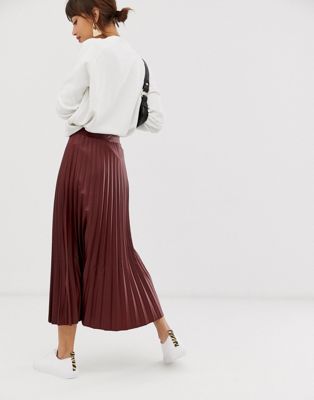 asos pleated skirt