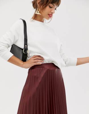 asos leather skirts