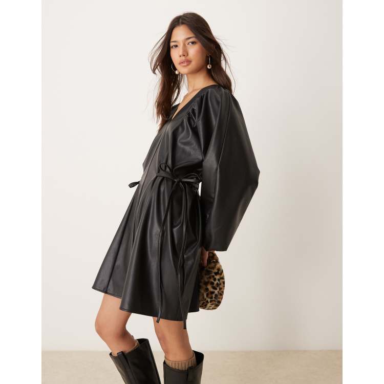 ワンピース BLACK SMOCK TIE DRESS Black Smock Tie dress | GANNI AU