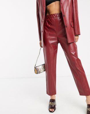 asos red trouser suit