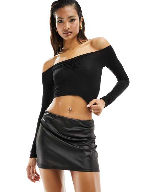 Mini skirts and hot sale thigh high boots