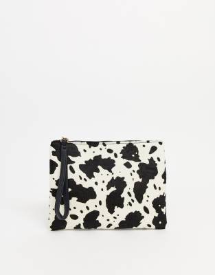 cow print clutch