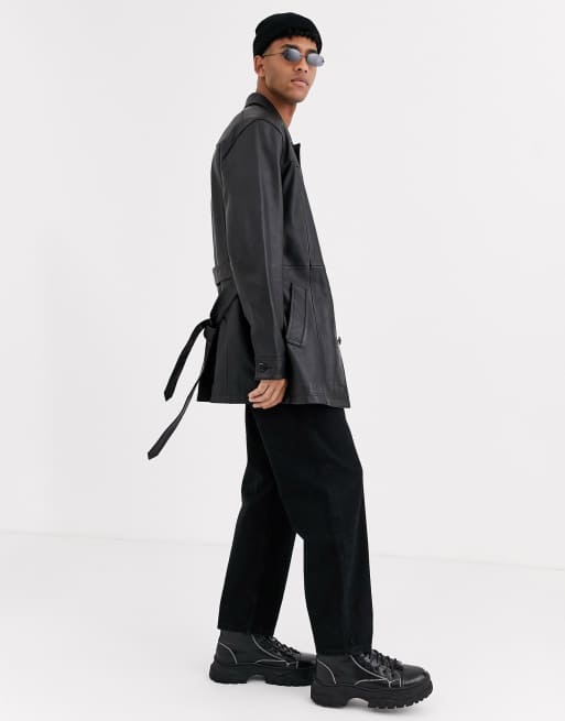 Asos single breasted trench coat sale