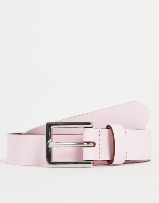 Thin shop pink belt