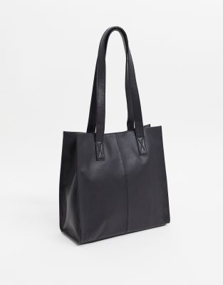 black square tote bag