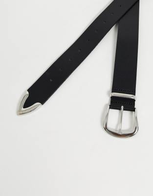 black leather jeans belt