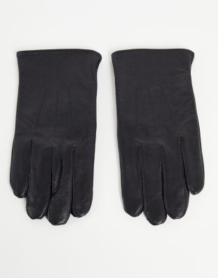 leather gloves with inserts