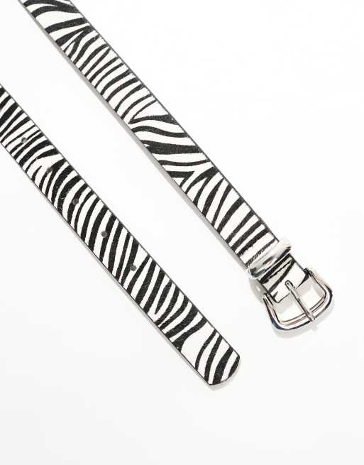 Plus Size Calf Hair Belt - Leopard