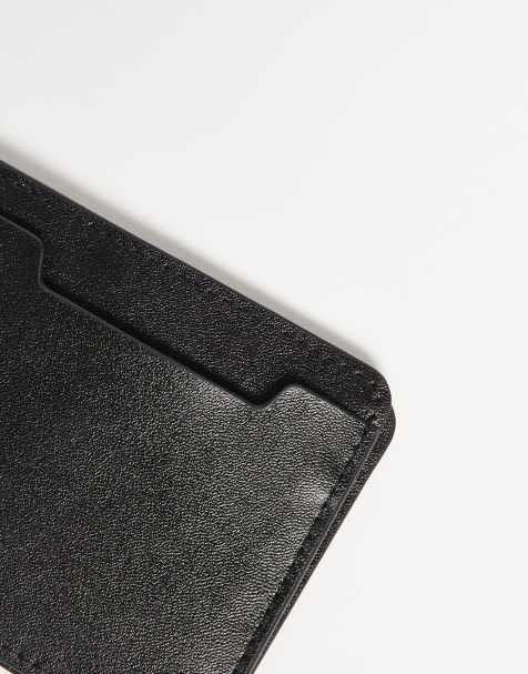ASOS DESIGN leather wallet in black - view 2