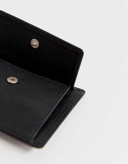 Simplify Womens Coin Purse Black Leather Card Wallets for Women