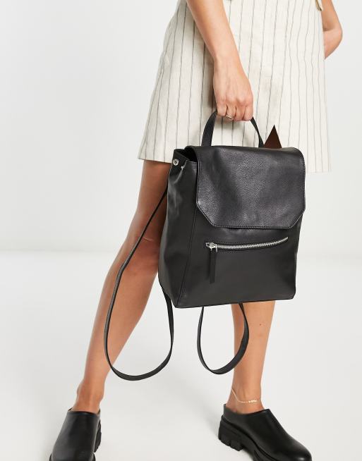 Asos leather clearance backpack