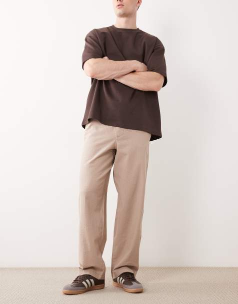 ASOS DESIGN lediga byxor i beige - BEIGE - view 1
