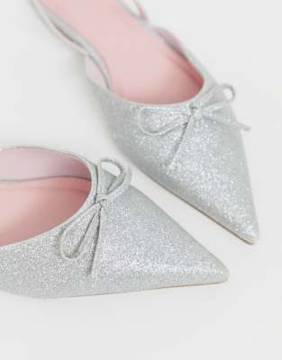 asos glitter flats