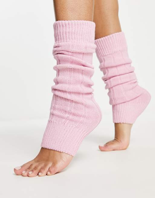 Soft Pink Long Leg Warmers - Emma Newham Fitness