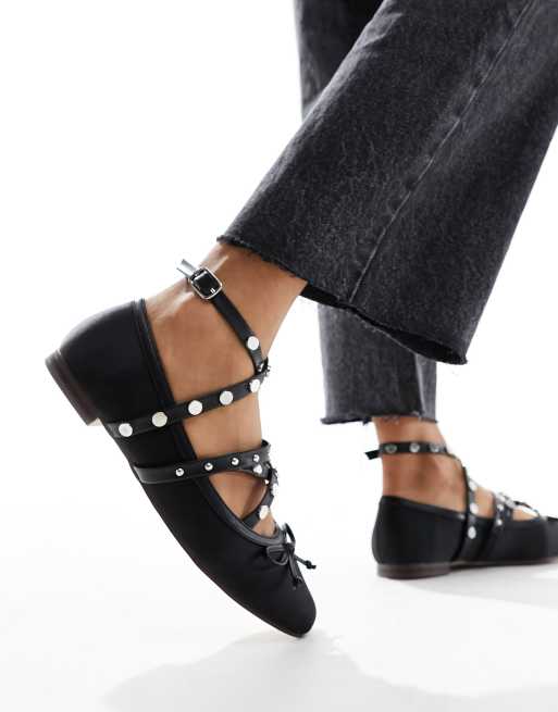 ASOS DESIGN - Legacy - Ballerine nere con borchie, 3 di 4
