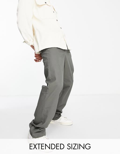 ASOS DESIGN – Legere Chinos in Khaki