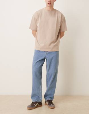 Legere Karotten in hellblauer Waschung Blau 60 Regular