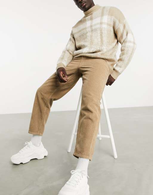 ASOS DESIGN – Legere, schmal zulaufende Jeans aus Cord in Hellbraun, 4 von 4