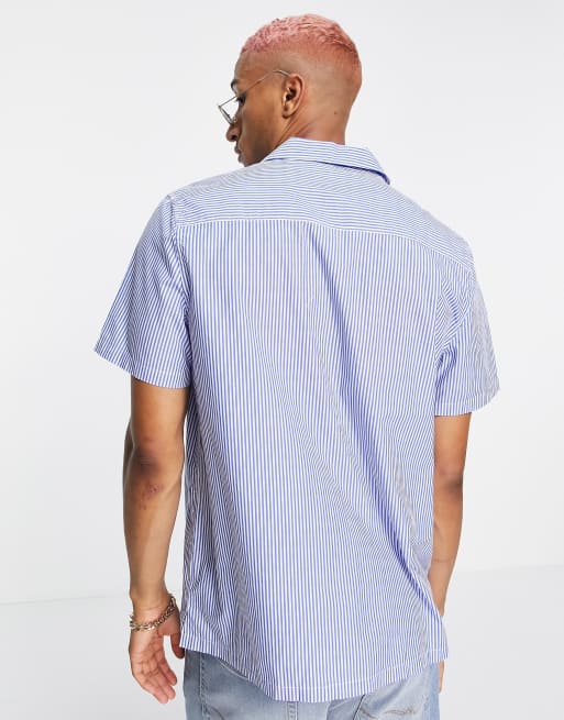 ASOS DESIGN – Legeres Hemd mit Reverskragen, Streifen und Vichykaro, 2 von 4