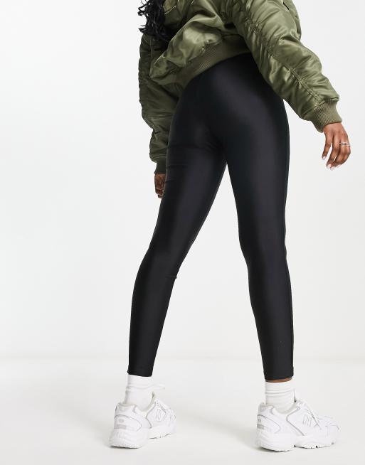 Legging noir online satiné