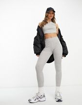 adidas - Sportswear Essentials - Legging à 3 bandes - Gris