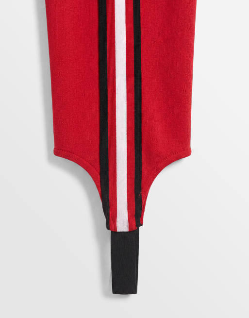 ASOS DESIGN - Legging fuseau avec bande contrastante sur le côté - Rouge, 8 de 9