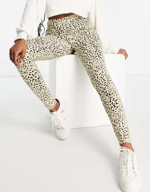 ASOS DESIGN legging in mini leopard print