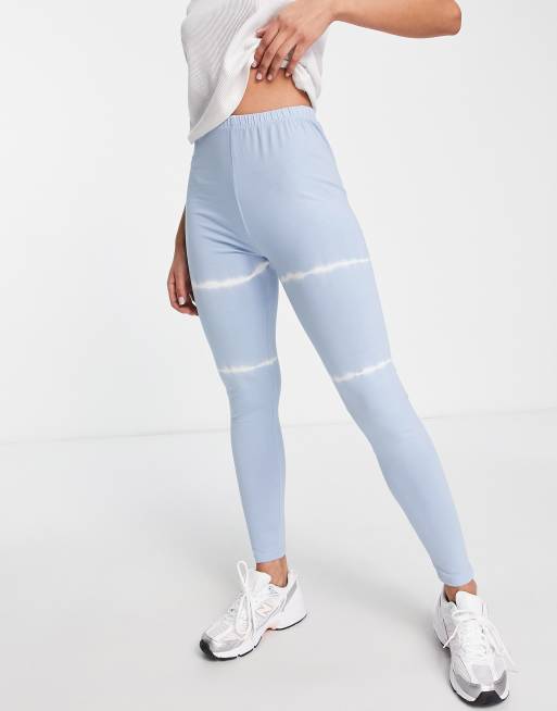 ASOS DESIGN legging in tie dye in blue