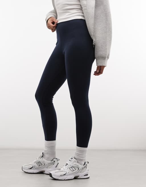 ASOS DESIGN legging interlock bleu marine, 2 de 5