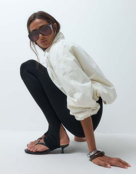 ASOS DESIGN legging sans couture avec sous-pied noir - view 1