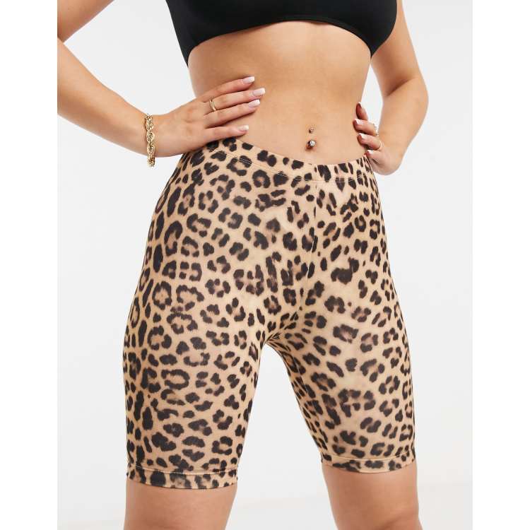 ASOS DESIGN legging short in cow print