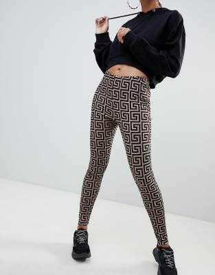 geo print leggings