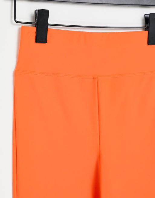  ASOS DESIGN - Leggings per Halloween a vita alta arancioni lucidi e opachi, 4 di 4