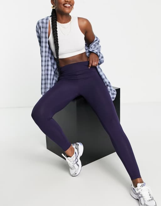 ASOS Seamless leggings With Branded Waistband in Blue