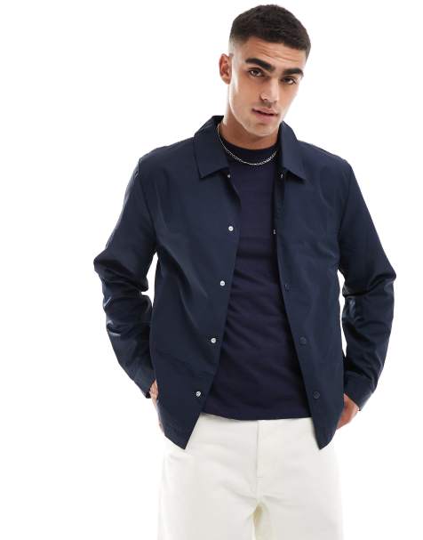 ASOS DESIGN – Leichte Harrington-Jacke in Marineblau - view 1