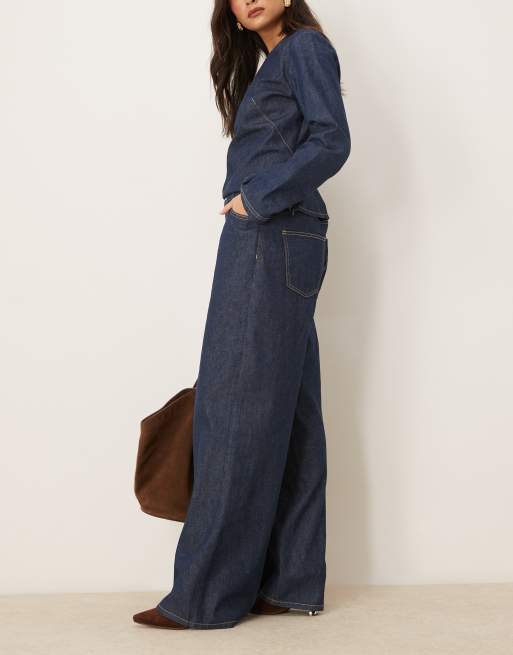ASOS DESIGN – Leichte Jeans in Rinse-Waschung mit weitem Bein, 3 von 5