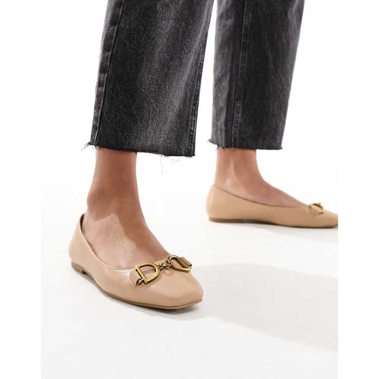 Beige shop ballet pumps