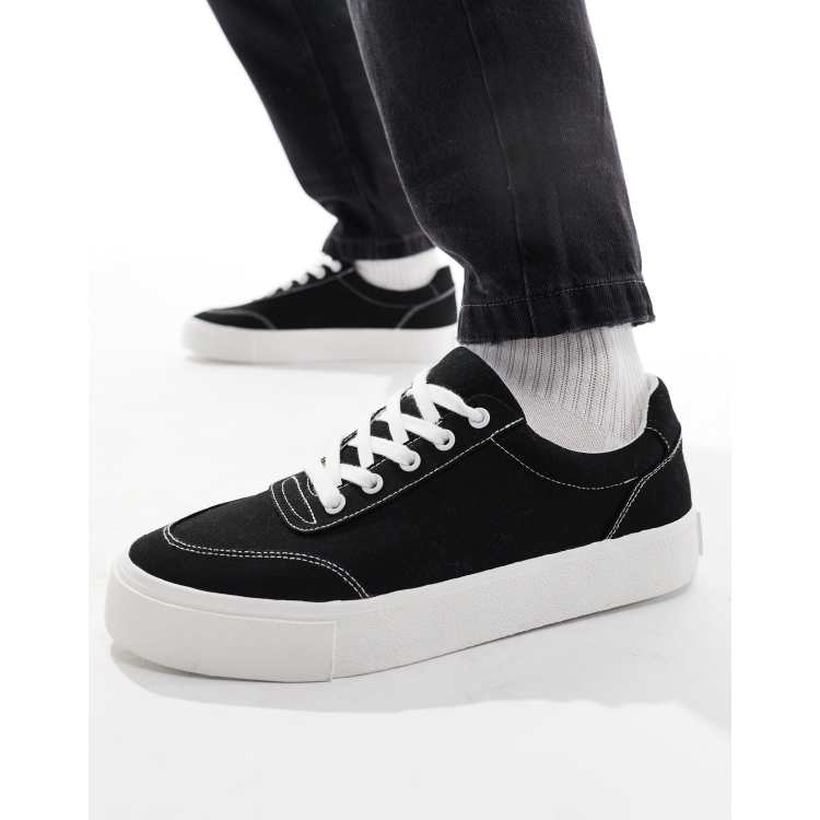 Asos white canvas shoes online