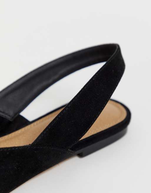 ASOS DESIGN - Leisure - Ballerine con cinturino posteriore accollate nere, 4 di 4