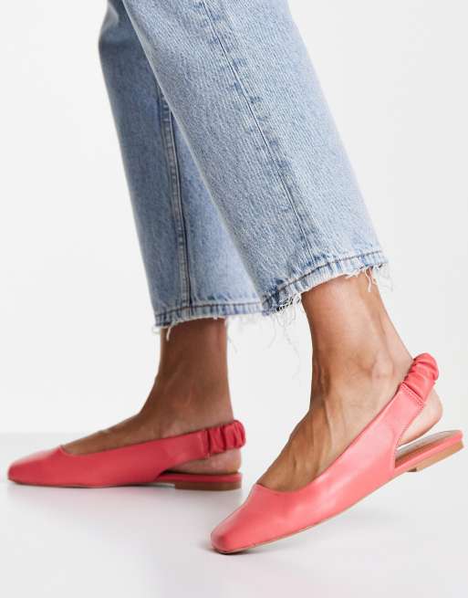 Coral store ballet flats