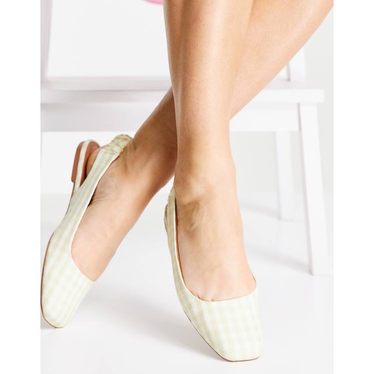 closed toe slingback flats