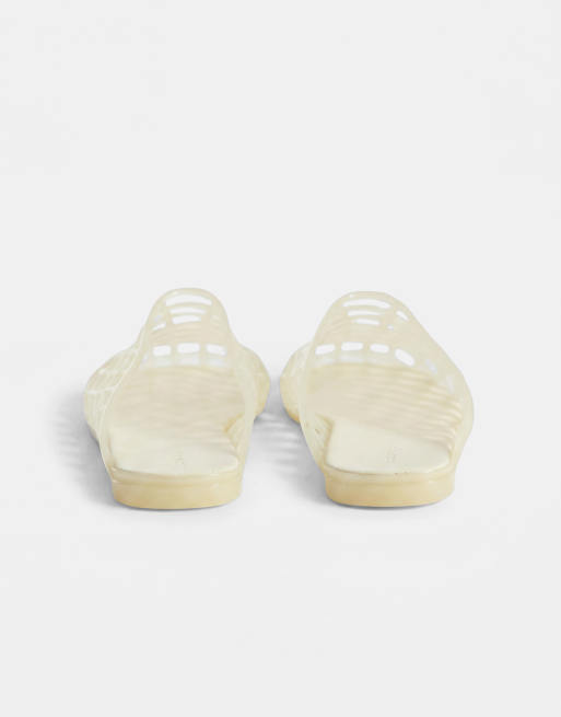 ASOS DESIGN - Lennox - Citrongule mules i plastik, 6 af 7