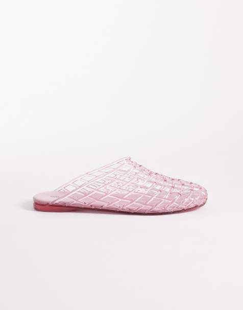 ASOS DESIGN - Lennox - Lyserøde mules i plastik - view 1