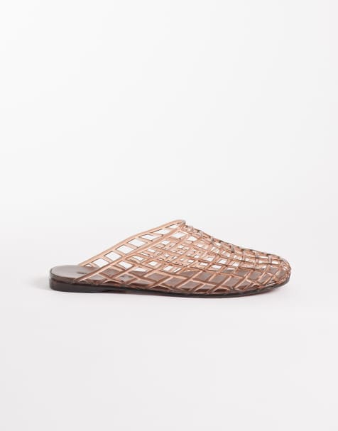 ASOS DESIGN - Lennox - Mules en plastique souple - Marron - view 1