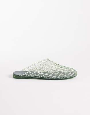 Lennox - Mules en plastique souple - Vert 39